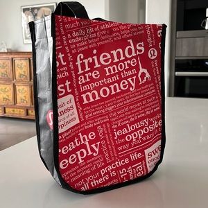 Lululemon shopping bag tote